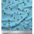 thumbnail image 1 of Soimoi Cotton Duck Fabric Leaves & Insect Printed Fabric 1 Yard 42 Inch Wide, 1 of 3