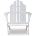thumbnail image 4 of Riverbay Furniture Traditional Wood Outdoor Chair with Arm Rests in White, 4 of 17