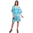 thumbnail image 3 of Moomaya Cutwork Lace Beach Kaftan For Women Printed Bikini Caftan Plus Size, 3 of 4
