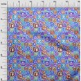 thumbnail image 3 of oneOone Polyester Spandex Medium Blue Fabric Kids Alphabet Sewing Craft Projects Fabric Prints By Yard 56 Inch Wide, 3 of 4