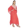 thumbnail image 2 of Moomaya Robe Caftan Imprimée Robe Maxi pour Femmes Tenue de Plage Fête Kimono Couvre-Maillot Caftan, 2 of 6