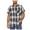 Black, variant on Men's Plaid Shirt, Casual Short Sleeve Button Down Shirt with Pocket, Regular Fit for Spring and Summer
