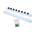 thumbnail image 4 of Guardoinrt Pool Cue Rack Wooden Wall Mounted White for Billiard Room Players Community Center White Length 48 cm, 4 of 6
