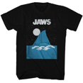 thumbnail image 1 of Jaws Boat Fin Black Adult T-Shirt, 1 of 1
