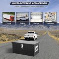 thumbnail image 2 of BeesClover 20 Inch Aluminum Diamond Plate Tool Box With Lock and Keys, Heavy Duty Waterproof Truck Storage Organizer Chest for Pick Up Truck Bed, Rv Trailer/Van With Side Handle, 2 of 6