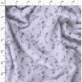 thumbnail image 3 of Soimoi Brown Poly Georgette Fabric Clover Floral Print Fabric by Yard 52 Inch Wide, 3 of 6