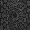 thumbnail image 1 of Ahgly Company Machine Washable Indoor Square Transitional Night Black Area Rugs, 4' Square, 1 of 7