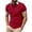 Red, variant on lcziwo Mens Quarter Zip Golf Shirts,Men's Short Sleeve Zipper Polo Shirt,1/4 Zip Shirts for Men Solid Color Pullover Lapel Collar Golf Shirt,Red S