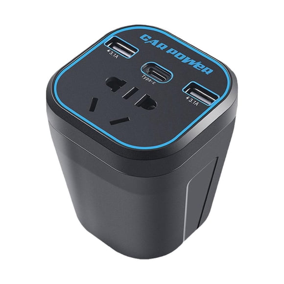 12V/24V To 220V Digital Display Car Inverter Universal Car Charger General Motors Truck Socket Car Power Converter