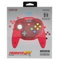 thumbnail image 1 of Clear Red V2 Tribute 64 N64/NSWitch/USB Wireless Controller, 1 of 6