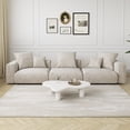 thumbnail image 3 of The Magic Home 3-Seater Modular Convertible Corduroy Sectional Sofa, Beige, 3 of 9