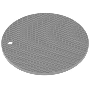 Sets de Table en Silicone, Coussin Isolant Réutilisable Résistant à la Pression Set de Table pour Restaurant pour Table à Manger Gris