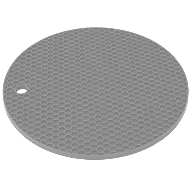 Sets de Table en Silicone, Coussin Isolant Réutilisable Résistant à la Pression Set de Table pour Restaurant pour Table à Manger Gris