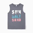 thumbnail image 2 of PatPat Family Matching Letter Print Sleeveless Tank Top or Tank Dress Set, 2 of 7