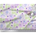 thumbnail image 2 of Soimoi Green Poly Georgette Fabric Floral Printed Craft Fabric by The Yard 42 Inch Wide, 2 of 3