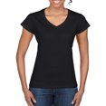 thumbnail image 4 of Gildan Womens Soft V Neck T-Shirt, 4 of 5