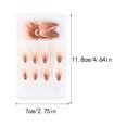 thumbnail image 2 of ziyahi False Nail Wearable Perfect Matching Simple to Wear No Irritating Odor Fake Fingernail Breathable Press Type Adjustable Paster Type 16 Type 28 F741 1Set, 2 of 6