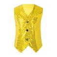 thumbnail image 1 of 2025 Garçons Hauts Garçons Pyjamas Décontractés Garçons Paillettes Scintillantes Fête Garçons Chemise Habillée Carnaval Robe Sans Manches Gilet T-Shirts Garçons, 1 of 6