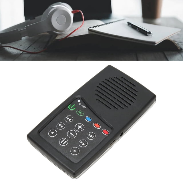 Portable Bible Reader, Solar Charging Electronic Bible Player with Built in 8G Capacity and 500mAh Battery, Audio Player for Listeners Seniors and The Blind