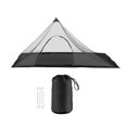 thumbnail image 3 of S SERENABLE Bivy Tent Personal Tent Triangle Compact Easy Setup Sleeping Net Tent Oxford Cloth for Trekking Hiking Tourism Outdoor Sports Black, 3 of 9