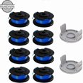thumbnail image 1 of 10 Packs Replacement Spool for Ryobi Thumb Trimmer, Compatible with Ryobi One + AC14RL3A, Cordless Trimmer, 8 Spools + 2 Cutting Caps, 1 of 4