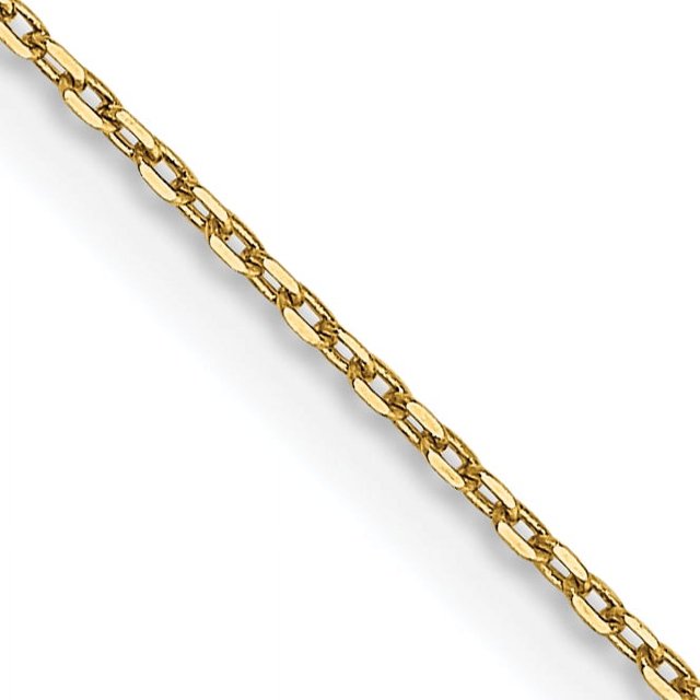 Collier Chaîne Torsadée en Or Jaune 14k 14 Pouces.8mm Pendentif Breloque Maillon Rond