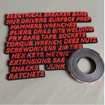 ZZkhGO Tool Box Organizer, Magnetic Labels for Tool Organization, Workshop Storage Solution with Tags