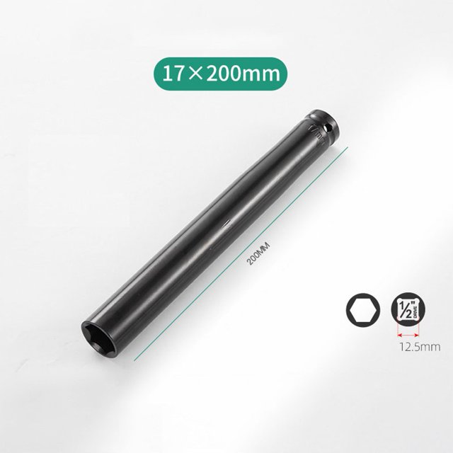Clé à Choc 200mm 1/2 Douille Adaptateur Hexagonal Convertisseur de Clé