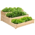 thumbnail image 1 of Costway Jardinière Surélevée en Bois à 3 Niveaux, Bac de Plantation Surélevé, Kit de Jardinage Extérieur, 1 of 10