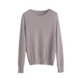 thumbnail image 5 of ManxiVoo Chandail à Capuche Tricoté à Manches Longues et Col Rond pour Femmes, Automne Hiver, Tenue Décontractée, Taille m, Gris, 5 of 5