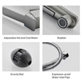 thumbnail image 4 of Zootealy Pull Out Kitchen Faucets With 2 Spray Modes Single-Handle 35 Inch Pull Down Bathroom Sink Sprayer Faucet Ceramic Valve Adjustable Hot & Cold Water Water Tap, 4 of 6