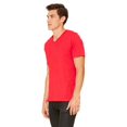 thumbnail image 3 of Bella Canvas Mens Jersey V-Neck Tee, M, Red, 3 of 3