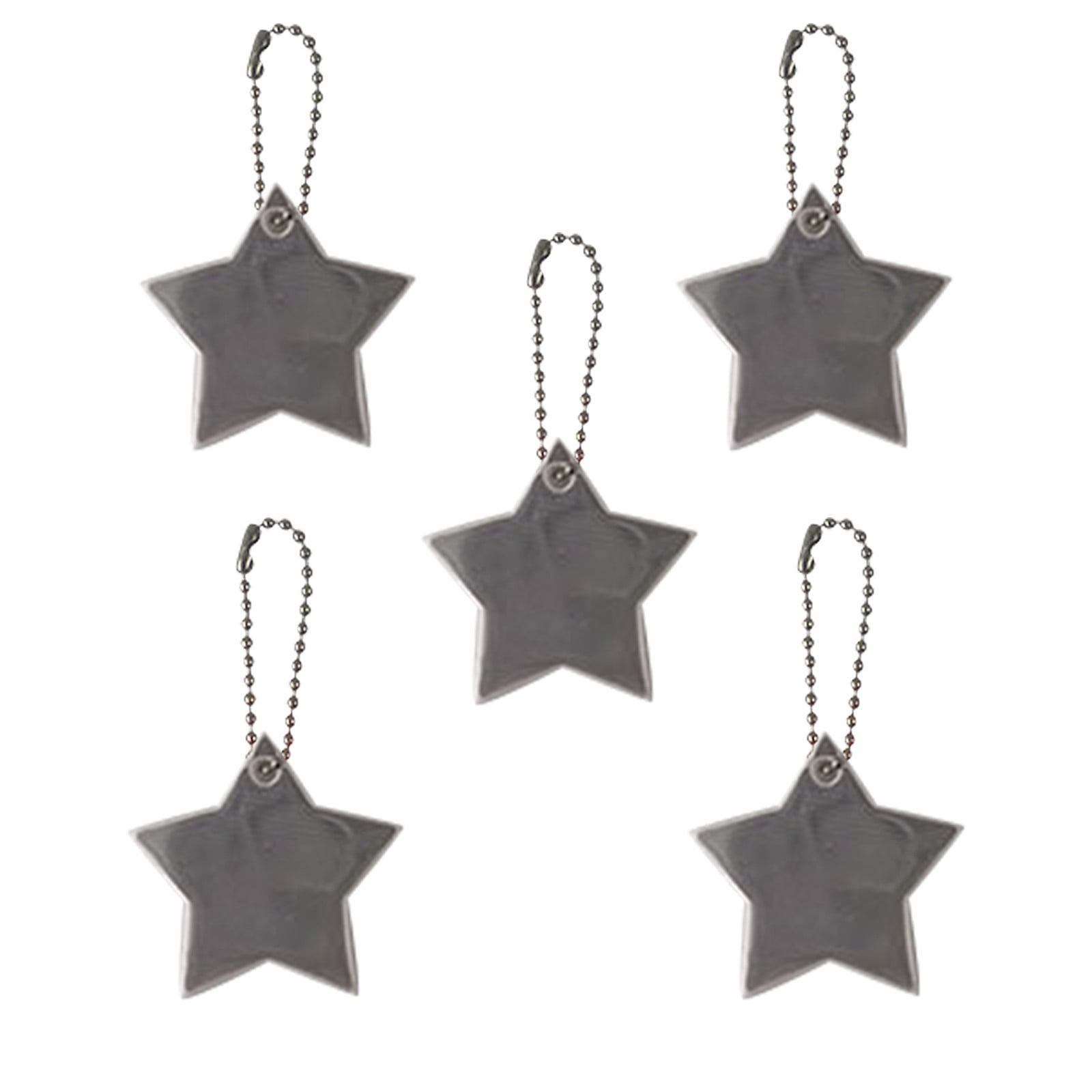 Dvkptbk The Reflector 5 Pcs Pendentif Réfléchissant Pendentif Réfléchissant Extérieur Forme d'Étoile Réfléchissant Convient pour Sac à Dos Vélo Marche Course Équipement de Voyage