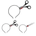thumbnail image 2 of tamizeot Halloween Festival Deco Horror Zombie Headbands Carnival Saw Scissor Pattern, 2 of 6