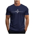 thumbnail image 1 of Plebaso T-shirt Graphique pour Hommes Été Manches Courtes T-Shirts Col Rond Chemises Décontractées Hauts de Plage Imprimés pour Hommes, 1 of 5