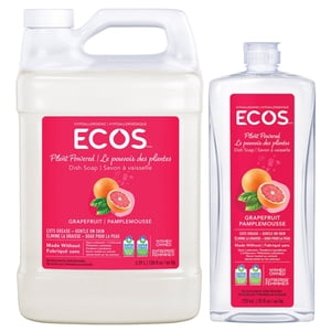 ECOS Grapefruit Savon de poisson d'usine, 3.79 L + 739 mL