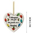 thumbnail image 3 of Heart-Shaped Acrylic Decorations for Parties - 8" Matte Hanging Hearts with Golden Rope, Reusable Gift Tags & Warm Words for Celebrations, 3 of 6
