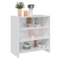 thumbnail image 2 of vidaXL Sideboard High Gloss White 70x40.5x75 cm Engineered Wood, 2 of 4
