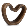 thumbnail image 5 of Bouclair Brown Decorative Mango Wood Heart, 5 of 5