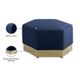 thumbnail image 4 of Meridian Furniture Marquis Navy Velvet Ottoman, 4 of 9