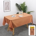 thumbnail image 1 of HHBEAUTY Rectangle Vinyl Tablecloth, Waterproof Spillproof Plastic Backed Table Cloth, Wipe Clean Table Cover for Dining, Buffet Parties and Camping (Rose Gold, 54" x 72"), 1 of 7