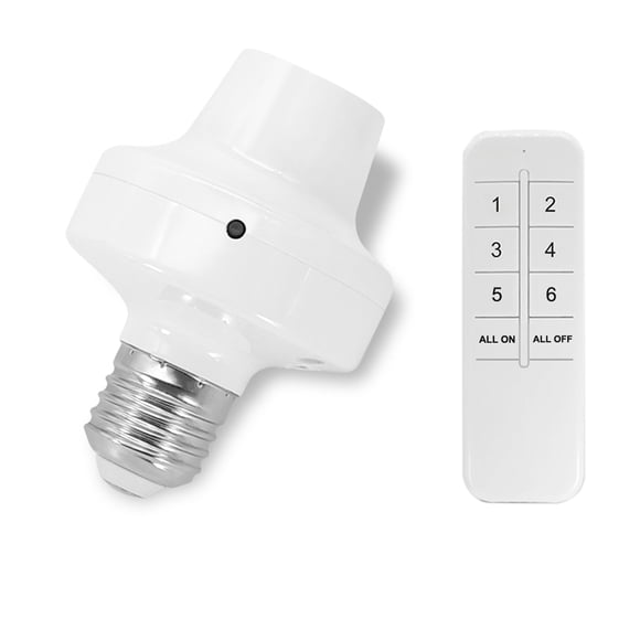 Riwcyla AC 90, Wirelessly Connected Intelligent Bulbs E26E27 Universal Base Socket Holder Supported Phones App Control/ Timing Countdown Function/ Voice Control/ Group Sharing/ Sync Status Replace