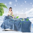 thumbnail image 2 of Btomtd Double Bedding Quilt Summer Cooler Quilt Suitable For All Seasons Soft Cover Quilt 39 Inches By 59 Inches, Navy, 2 of 9