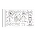 thumbnail image 1 of HLONK UOYOTT Children‘s Drawing Roll Creative Hand-painted Painting Paper Graffiti S D Heat, 1 of 6