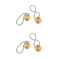 thumbnail image 4 of yingyy 1/2/3/5 2 Pieces Curtain Tieback Round Polyester Replacement Simple Style Household Kitchen Sunshade Drape Fixing Fastener Gold 2PCS, 4 of 6