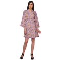 thumbnail image 2 of Moomaya Printed Kimono Robe For Girls Crossover Bathrobe Kimono Women Bathrobe, 2 of 5