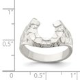 thumbnail image 2 of 925 Sterling Silver Horseshoe Ring, 2 of 2