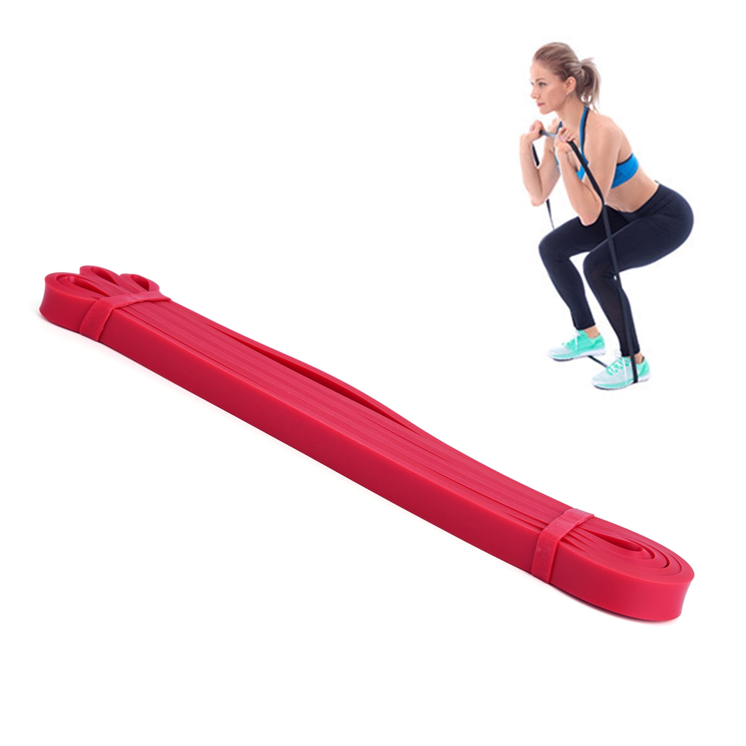 Resistance Loop Band Natural Latex Pull Up Assist Band Home Gym Fitness Yoga Strength Training Elastic Exercise Workout Band