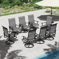 thumbnail image 1 of Innumia Set of 8 Outdoor Swivel Rocker Patio Dining Chairs, High Back All Weather Textilene Material Patio Chairs for Backyard Deck, 1 of 7