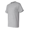 thumbnail image 2 of Hanes Beefy-T Men`s Pocket T-Shirt, 3XL, Light Steel, 2 of 5